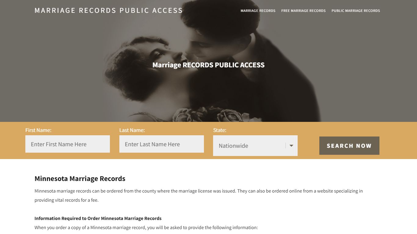 Minnesota Marriage Records |Enter Name and Search | 14 Days Free